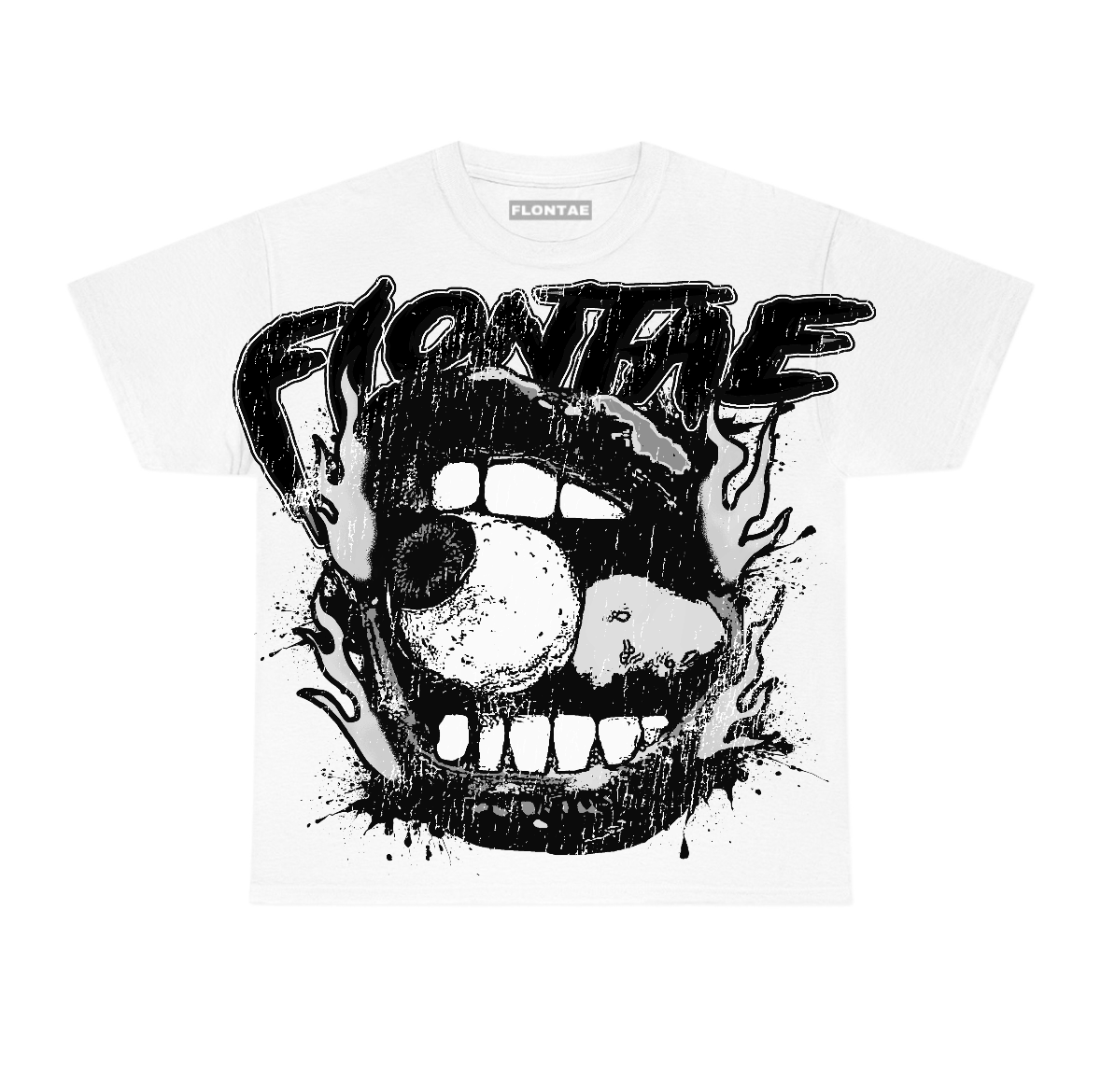 Black Cat 4s Flontae T-Shirt Can't Miss Me Graphic