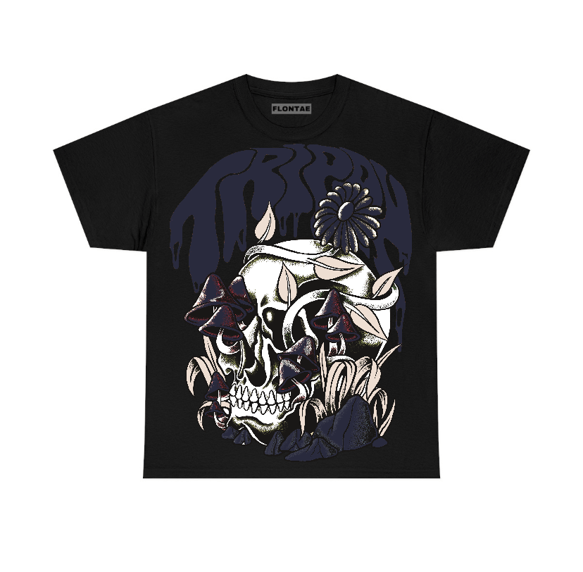 Midnight Navy 1s Flontae T-Shirt Trippin Graphic