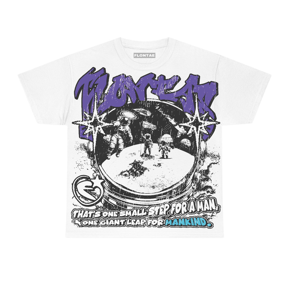 Aqua 8s Flontae T-Shirt Be Proud Graphic