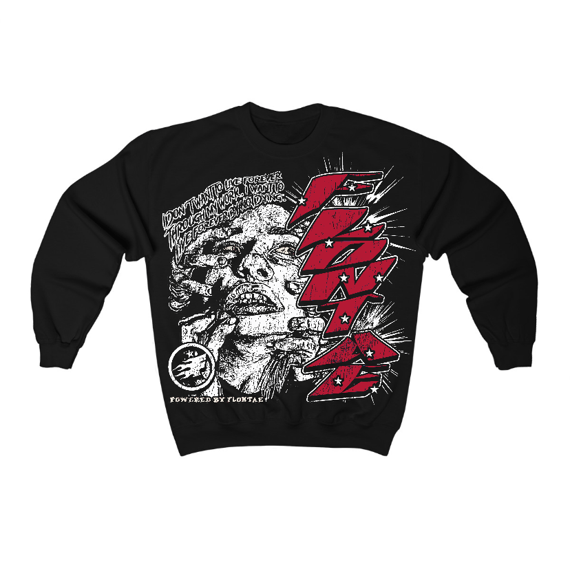 Black Toe Reimagined 1s Flontae Crewneck Sweatshirt Forever Graphic