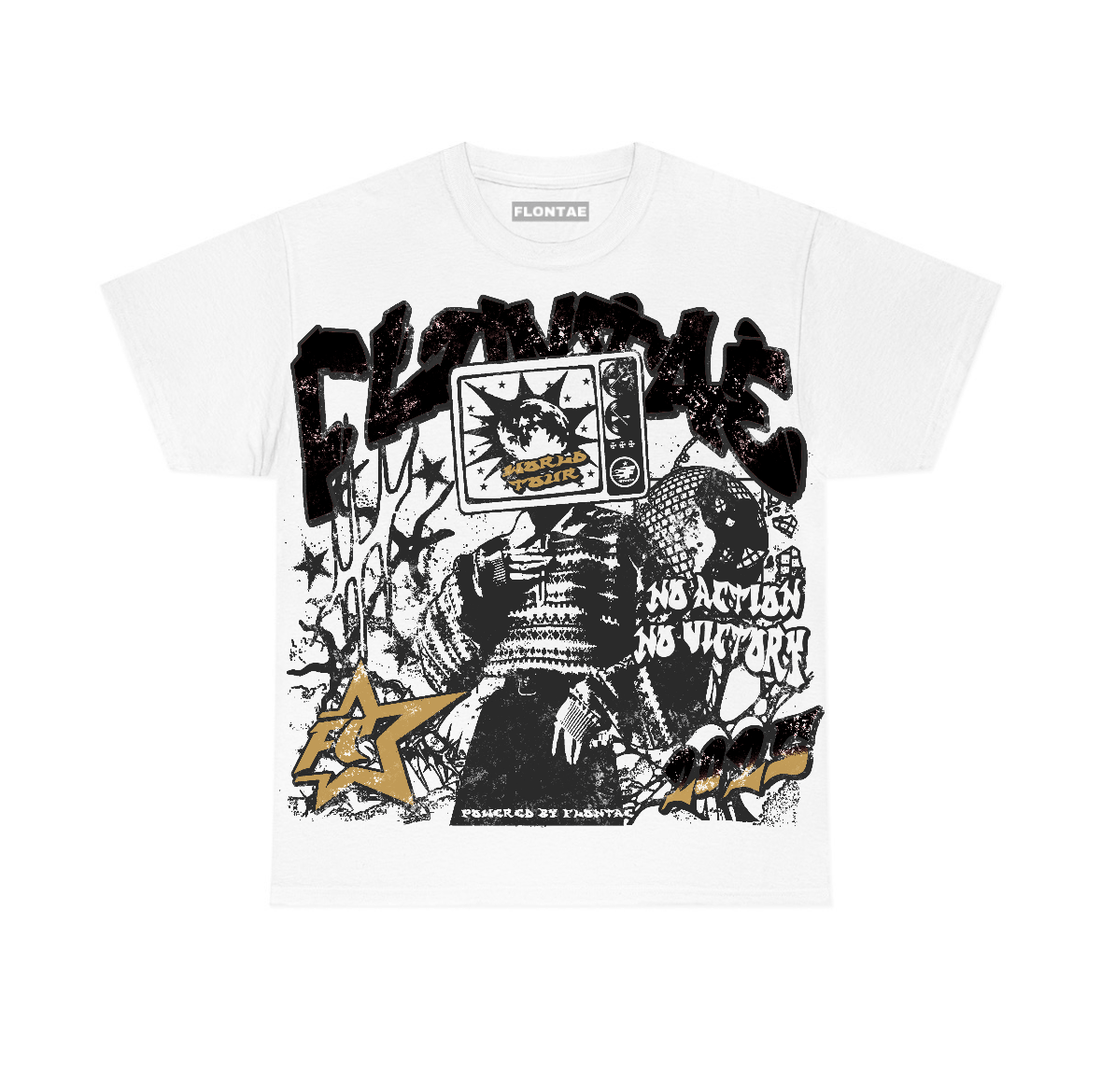 Taxi 12s Flontae T-Shirt No Victory Graphic