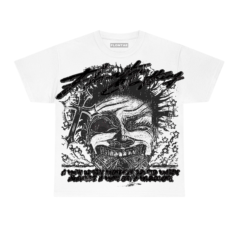 Black Cat 3s Flontae T-Shirt Never Quit Graphic