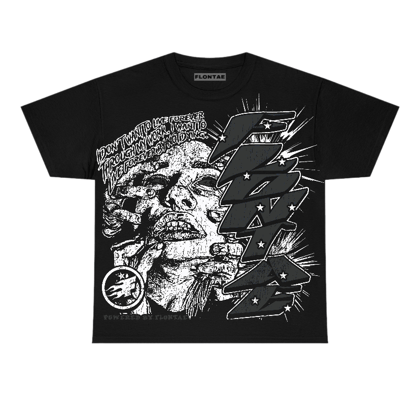 Black Cat 3s Flontae T-Shirt Forever Graphic