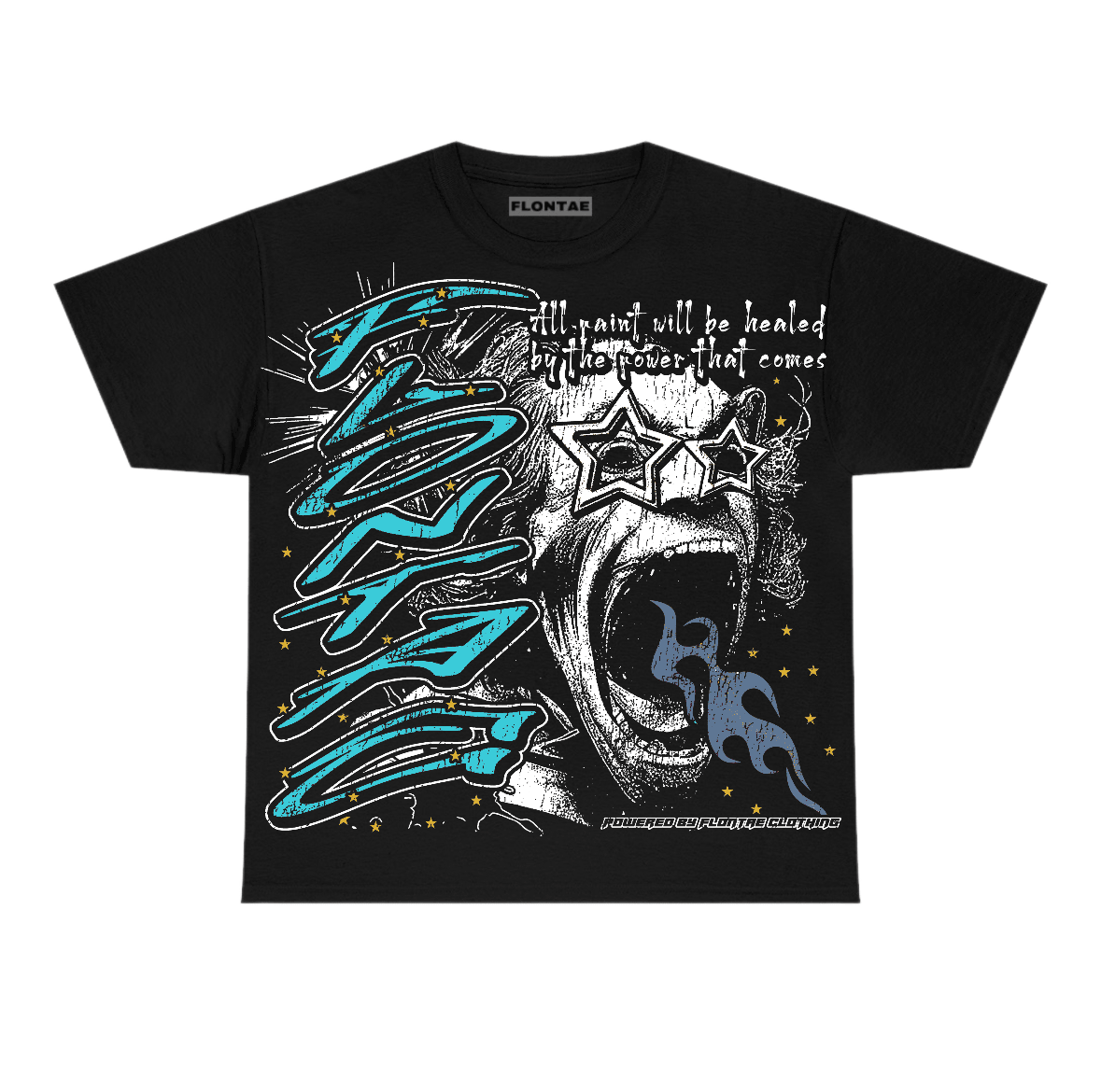 Gamma Blue 11s Flontae T-Shirt Wonder Graphic
