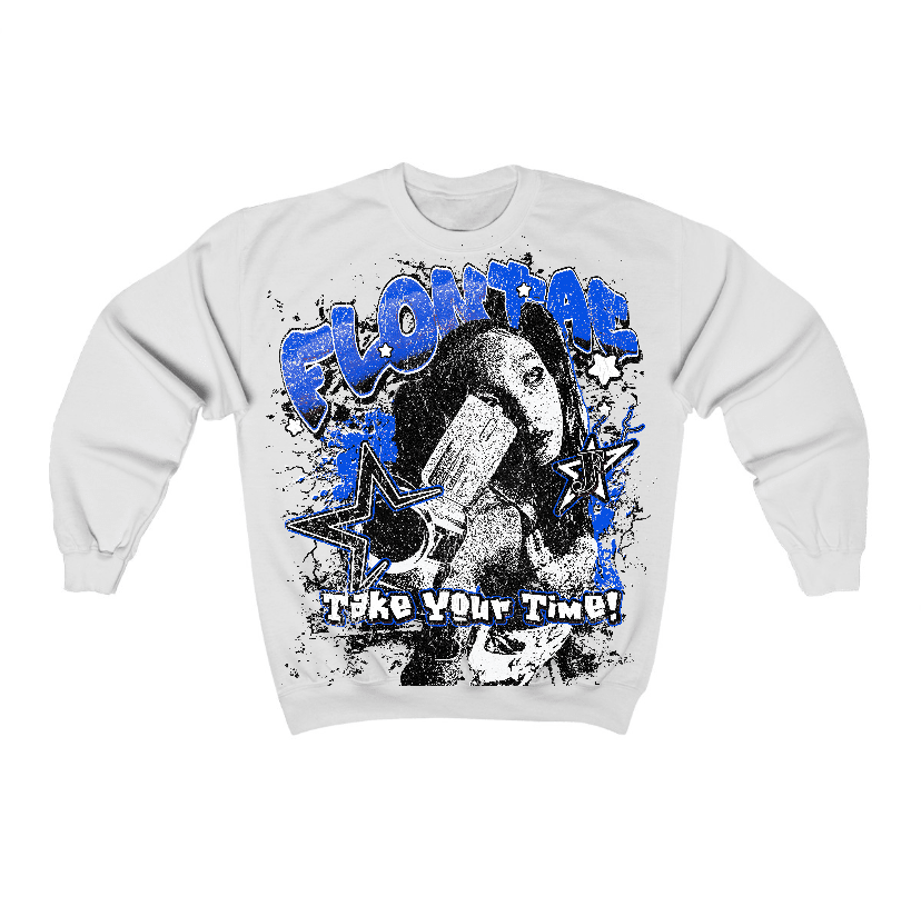 Blueberry 12s Flontae Crewneck Sweatshirt Be Patient Graphic