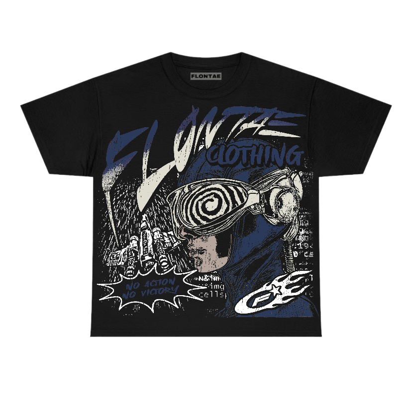 Diffused Blue 3s Flontae T-Shirt Justify Graphic