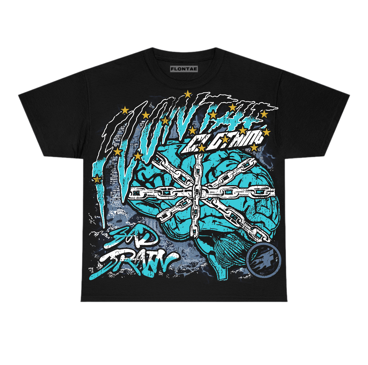 Gamma Blue 11s Flontae T-Shirt Bad Brain Graphic