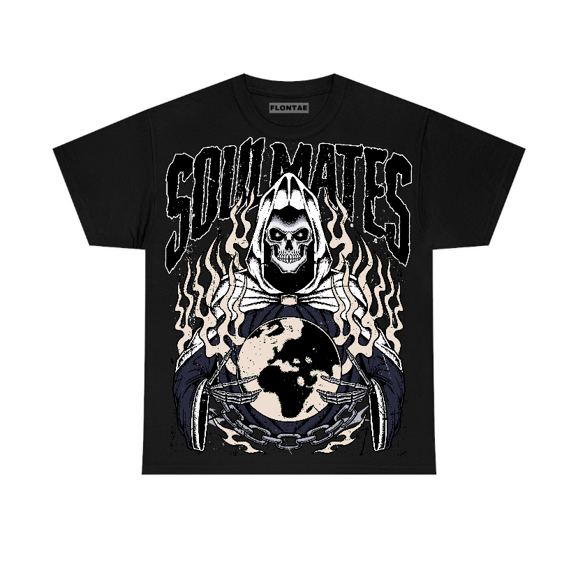 Midnight Navy 1s Flontae T-Shirt Soulmates Graphic