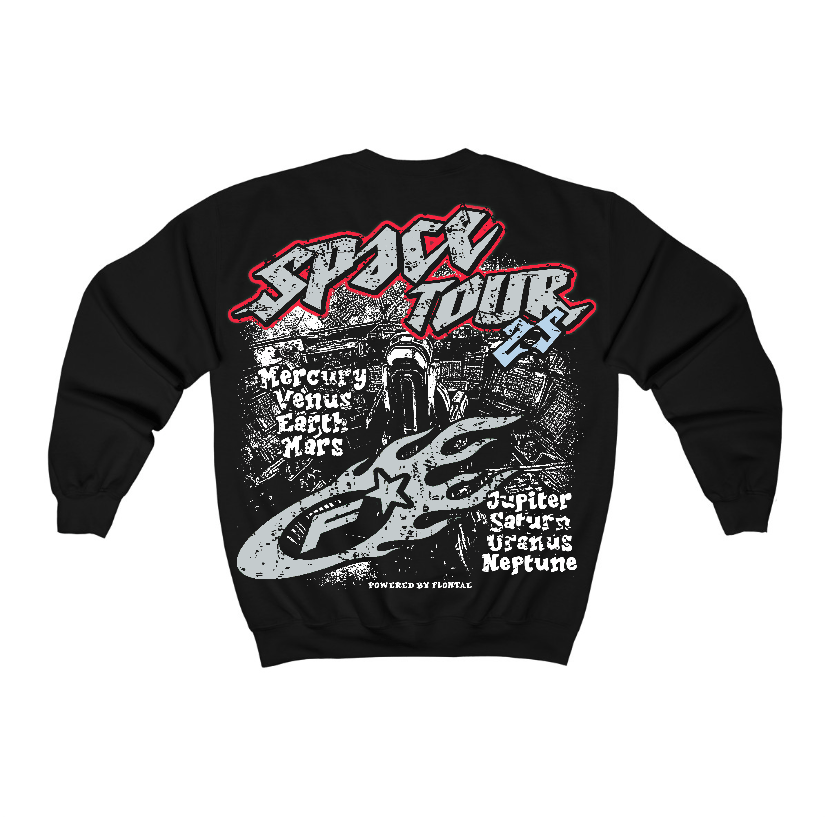 Black Metallic Reimagined 5s Flontae Sweatshirt Get Around Graphic