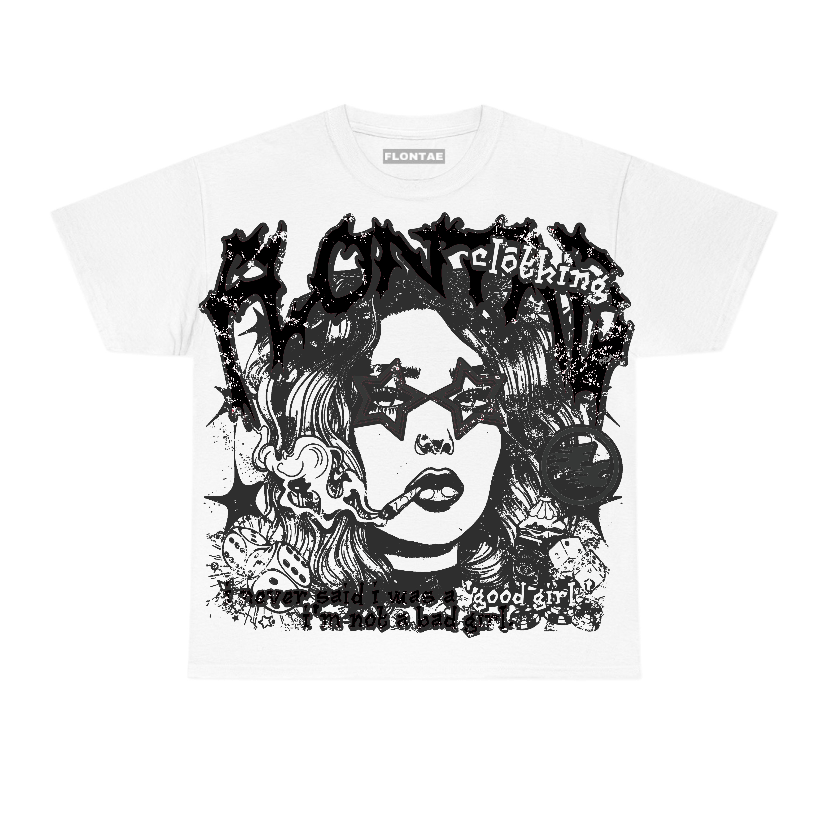 Black Cat 3s Flontae T-Shirt Keep Quiet Graphic