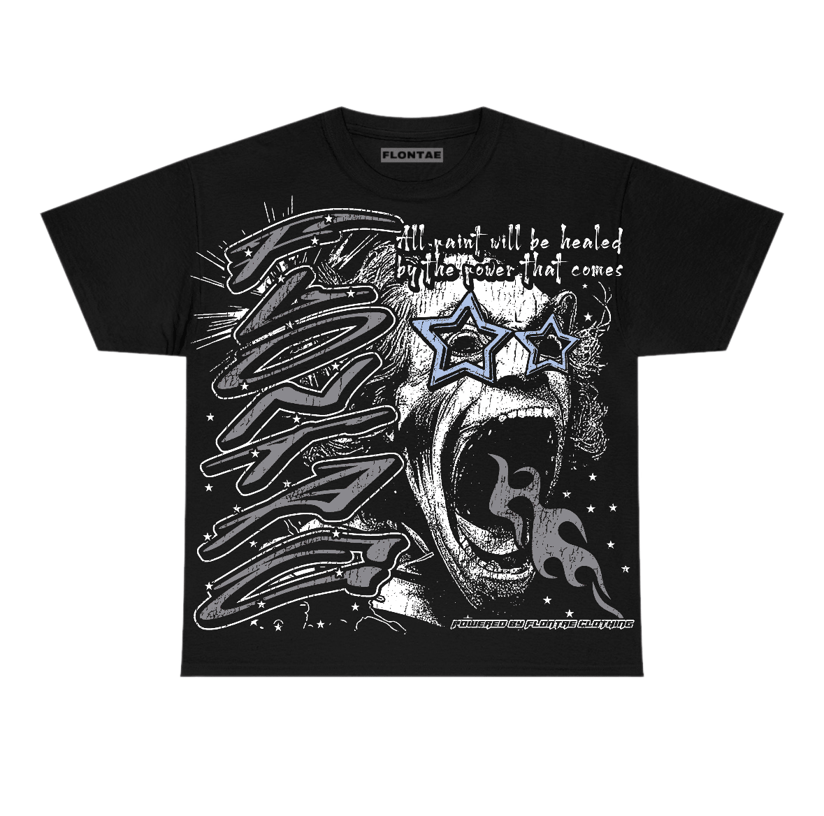 Wolf Grey 5s Flontae T-Shirt Wonder Graphic