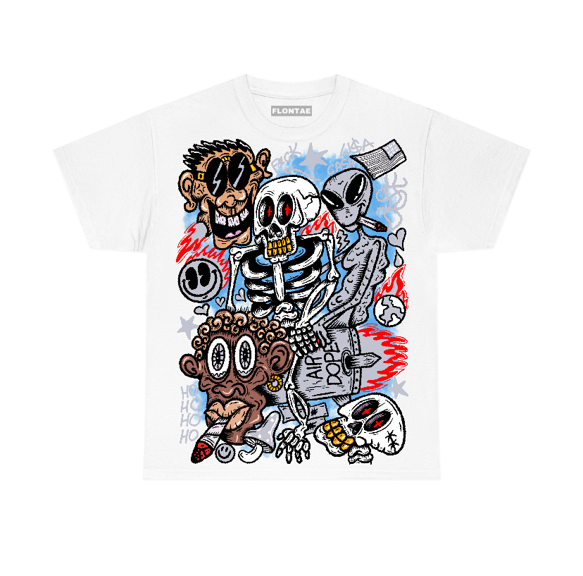 Black Cement 3s Flontae T-Shirt Friends Graphic