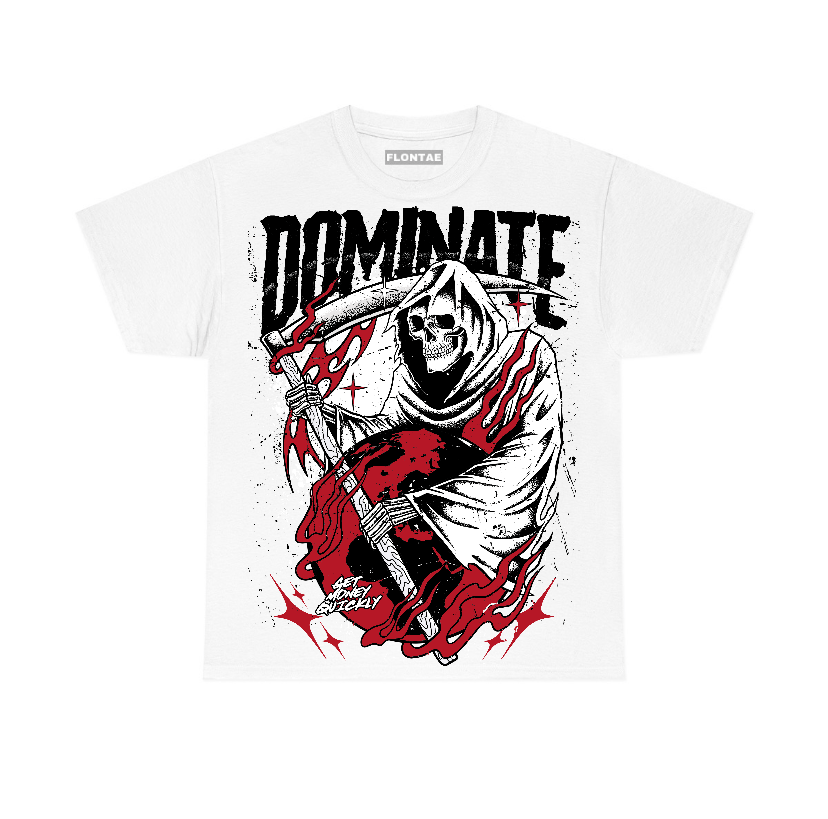 Flu Game 12s Flontae T-Shirt Dominate Graphic