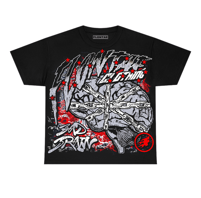 Black Cement 3s Flontae T-Shirt Bad Brain Graphic