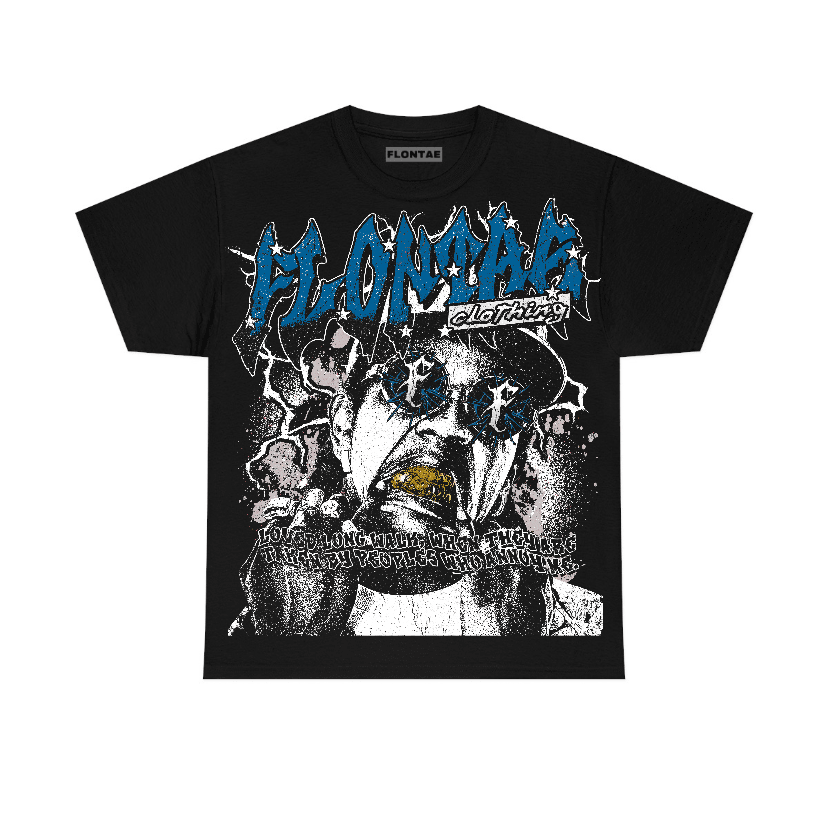 Military Blue 4s Flontae T-Shirt Annoy Graphic