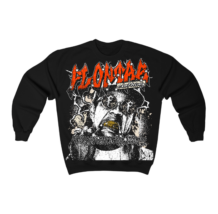 Georgia Peach 3s Flontae Crewneck Sweatshirt Annoy Graphic