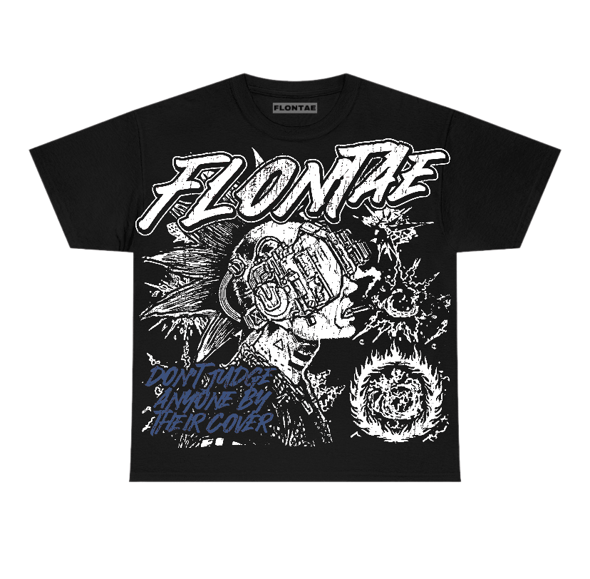 Navy 4s Flontae T-Shirt Don't Judge Graphic