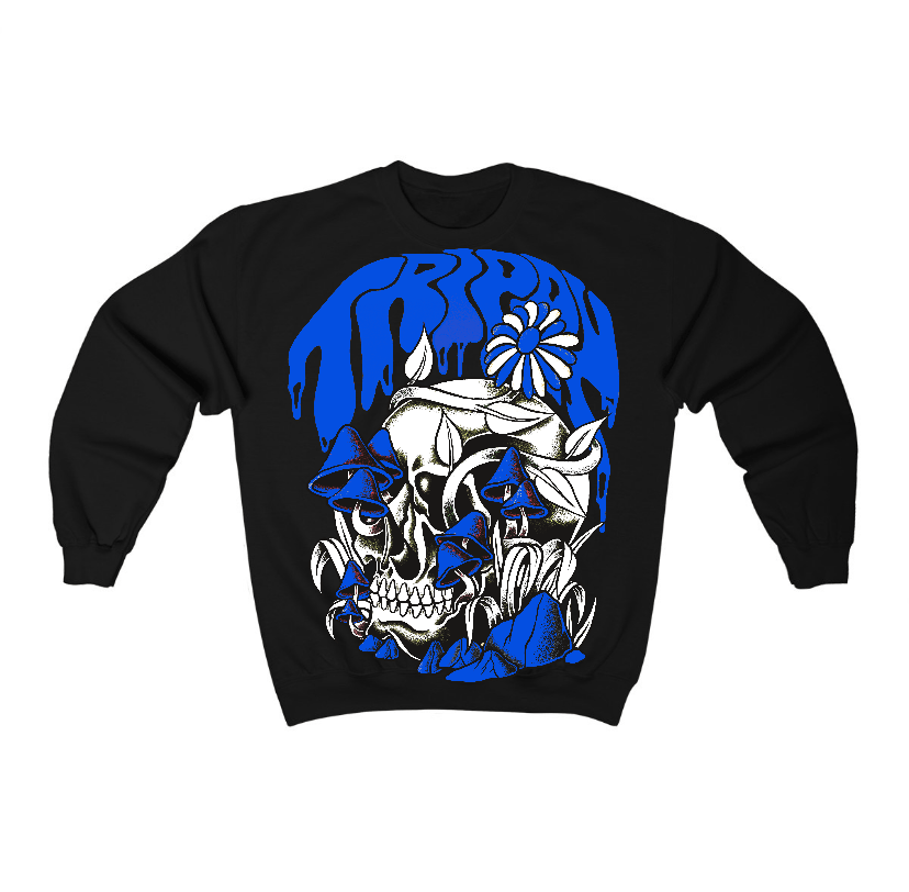 Blueberry 12s Flontae Sweatshirt Trippin Graphic