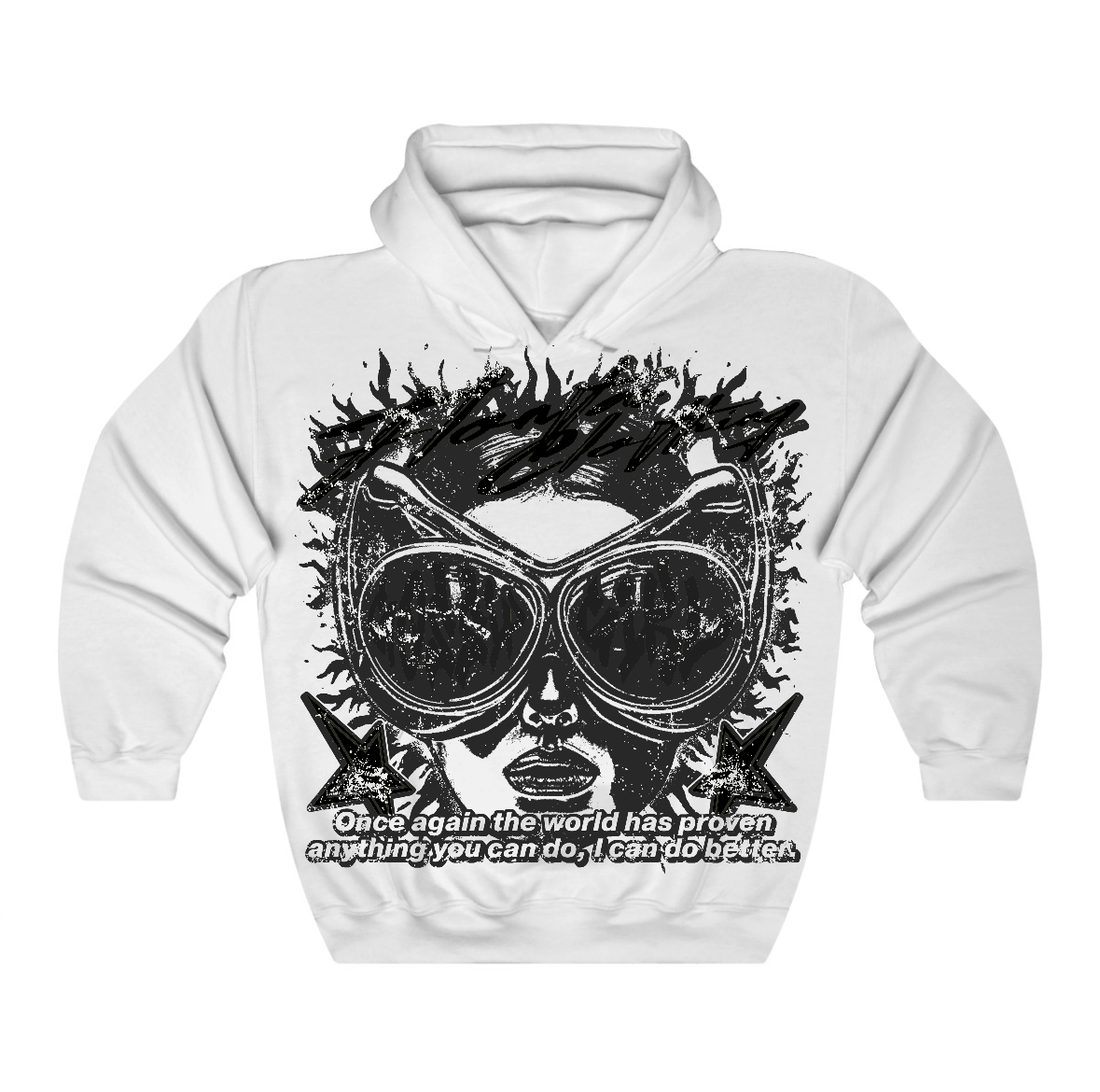 Black Cat 4s Flontae Hoodie Be Better Graphic