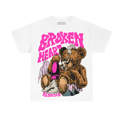 Triple Pink Dunk Low Flontae T-Shirt Broken Heart Graphic