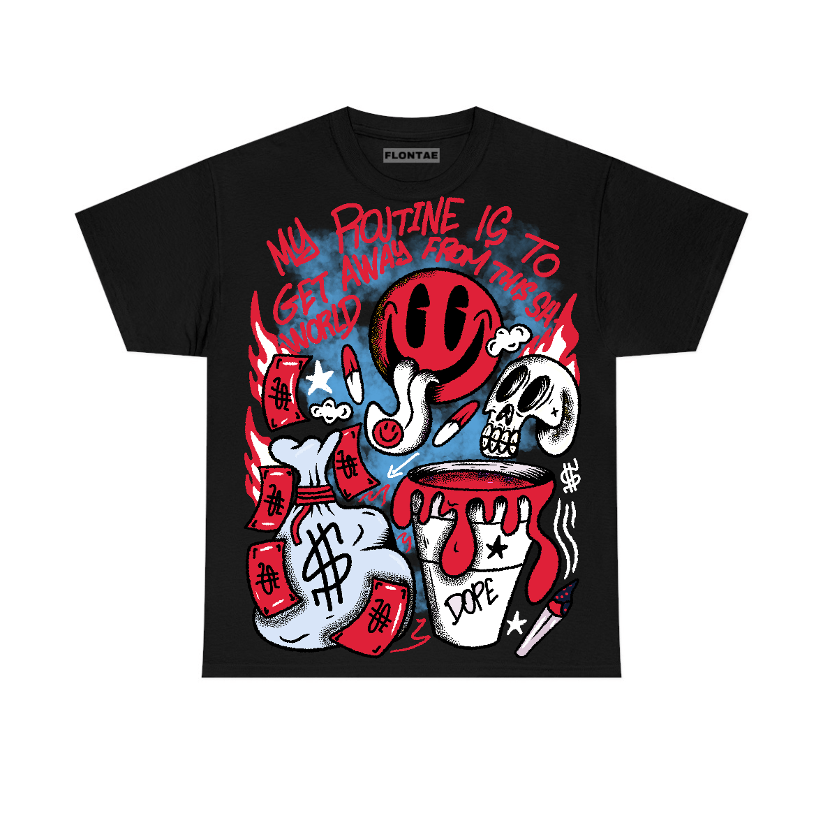 Reverse Infrared 6s Flontae T-Shirt Stay Out Graphic