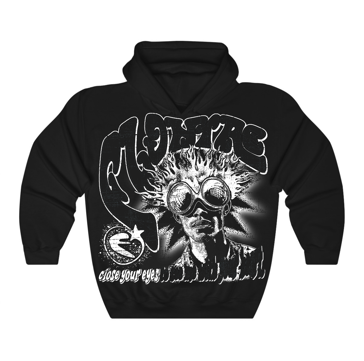 Black Cat 4s Flontae Hoodie Dreaming Graphic