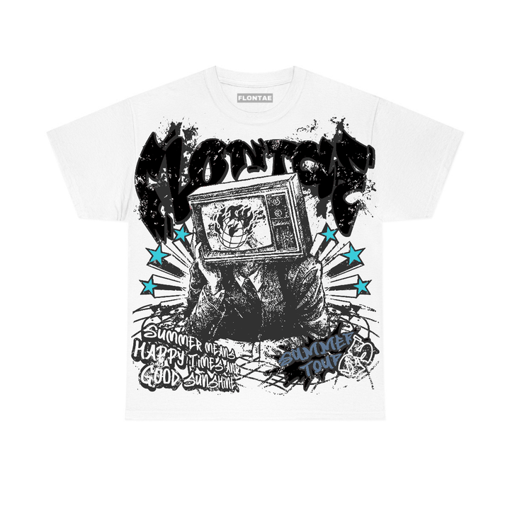 Gamma Blue 11s Flontae T-Shirt Happiness Graphic