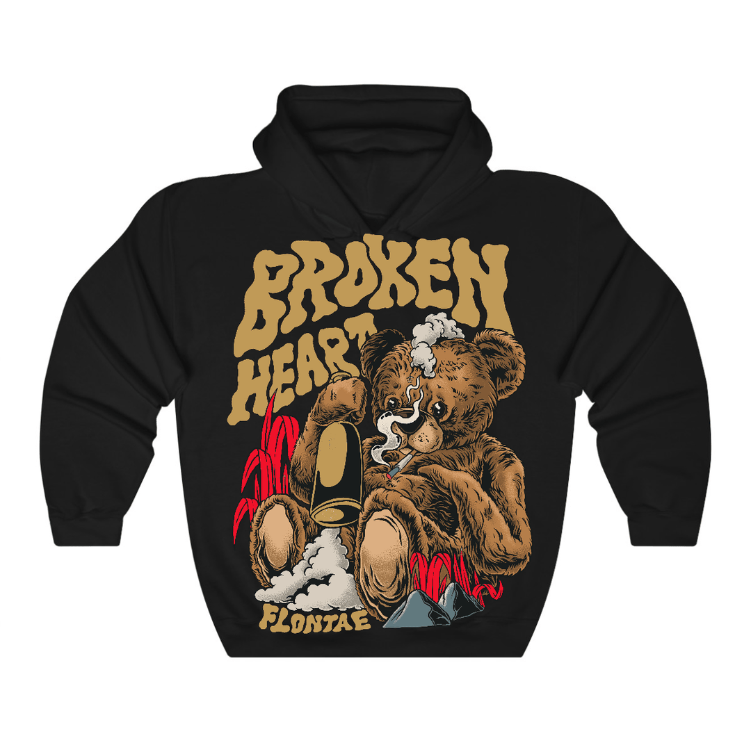 Taxi 12s Flontae Hoodie Broken Heart Graphic