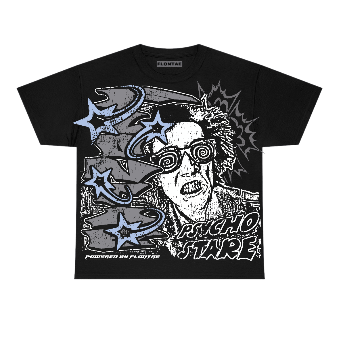 Wolf Grey 5s Flontae T-Shirt Stare Graphic