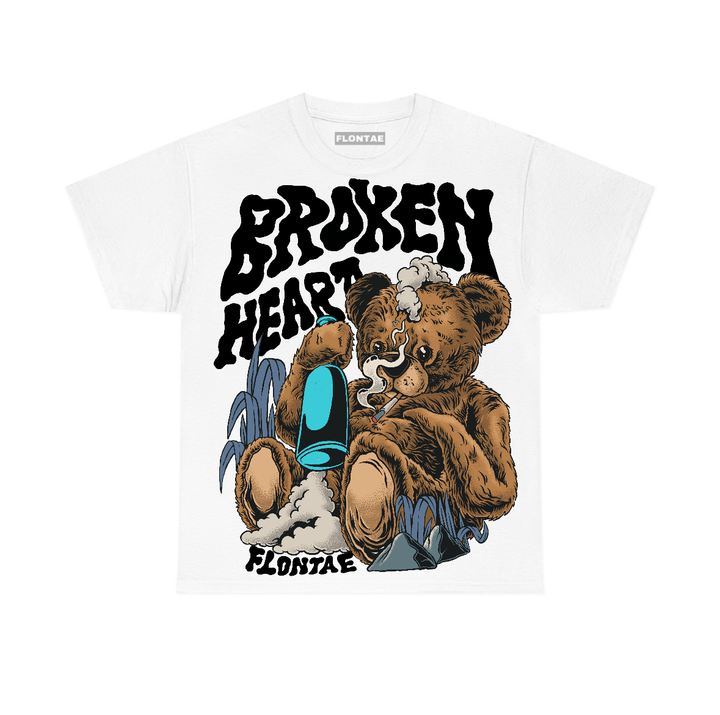 Gamma Blue 11s Flontae T-Shirt Broken Heart Graphic