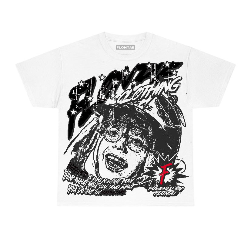 Bred 11s Low Flontae T-Shirt Always Smile Graphic