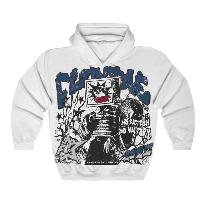 French Blue 12s Flontae Hoodie No Victory Graphic