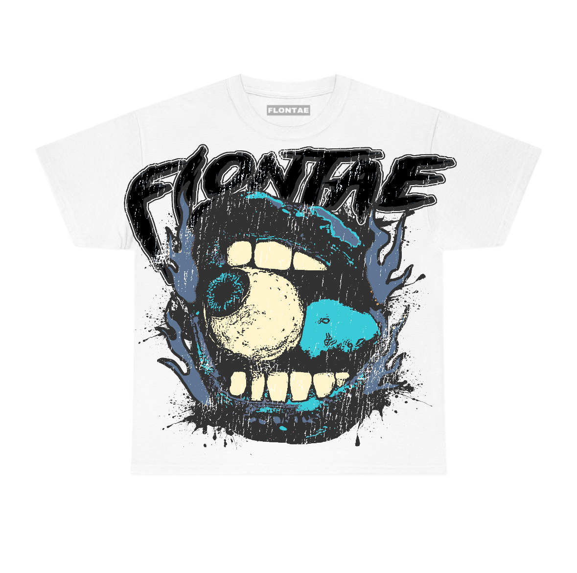 Gamma Blue 11s Flontae T-Shirt Can't Miss Me Graphic