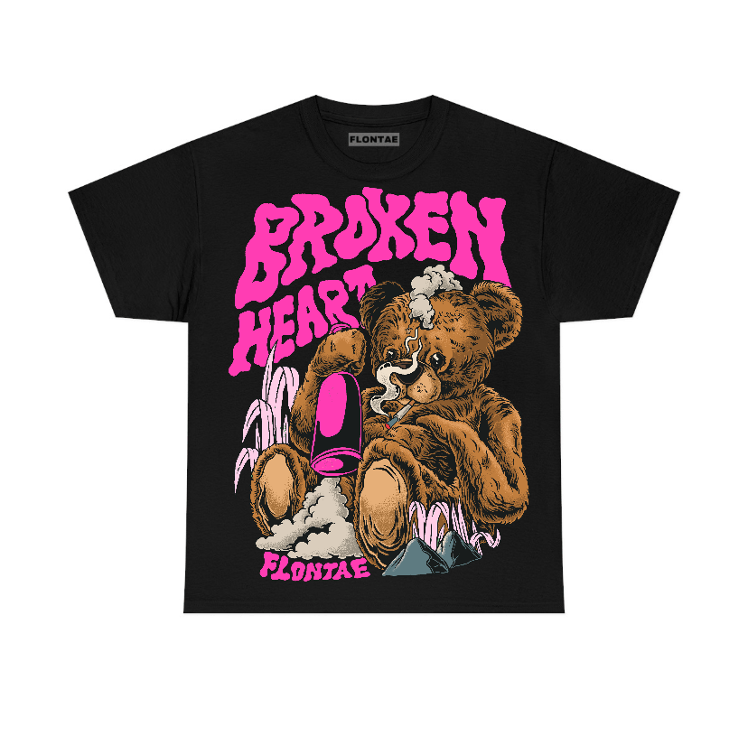 Triple Pink Dunk Low Flontae T-Shirt Broken Heart Graphic