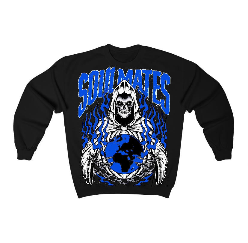 Blueberry 12s Flontae Crewneck Sweatshirt Soulmates Graphic