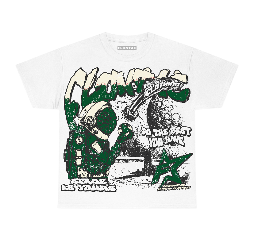 Pine Green 13s Flontae T-Shirt Space Is Yours Graphic