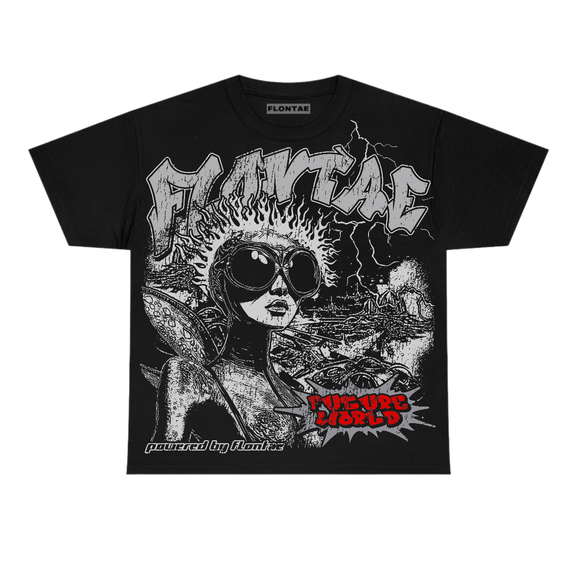 White Cement 4s Flontae T-Shirt Ahead Graphic