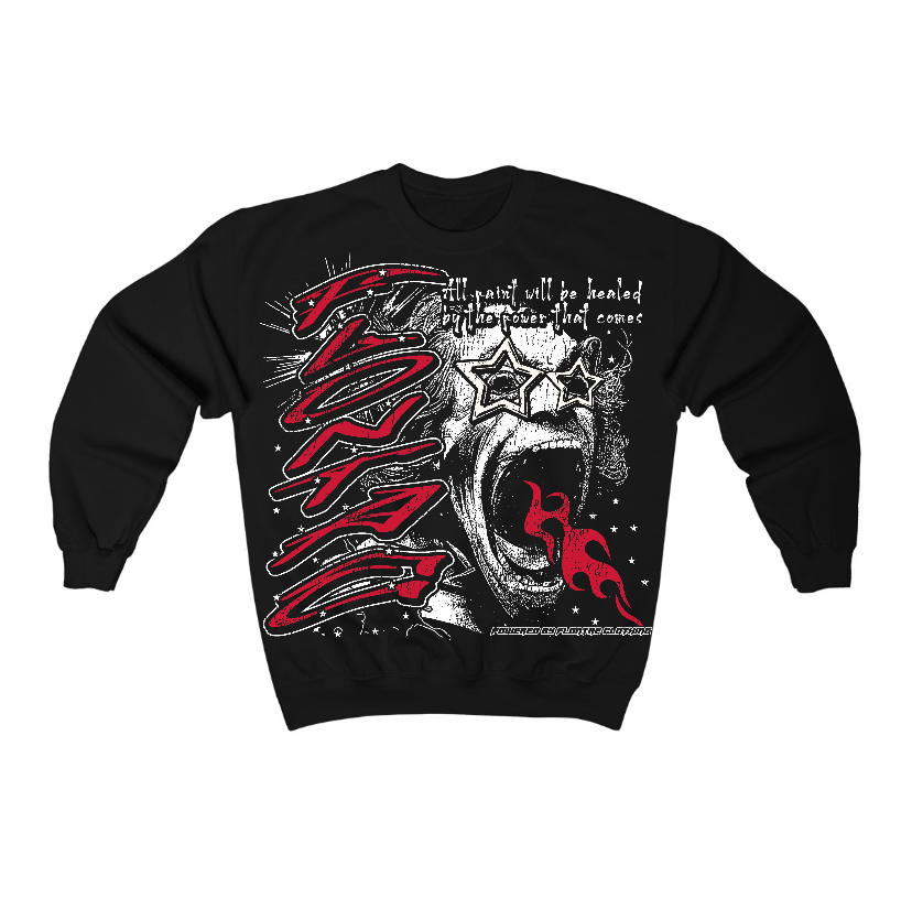85 Bred 1s Flontae Crewneck Sweatshirt Wonder Graphic