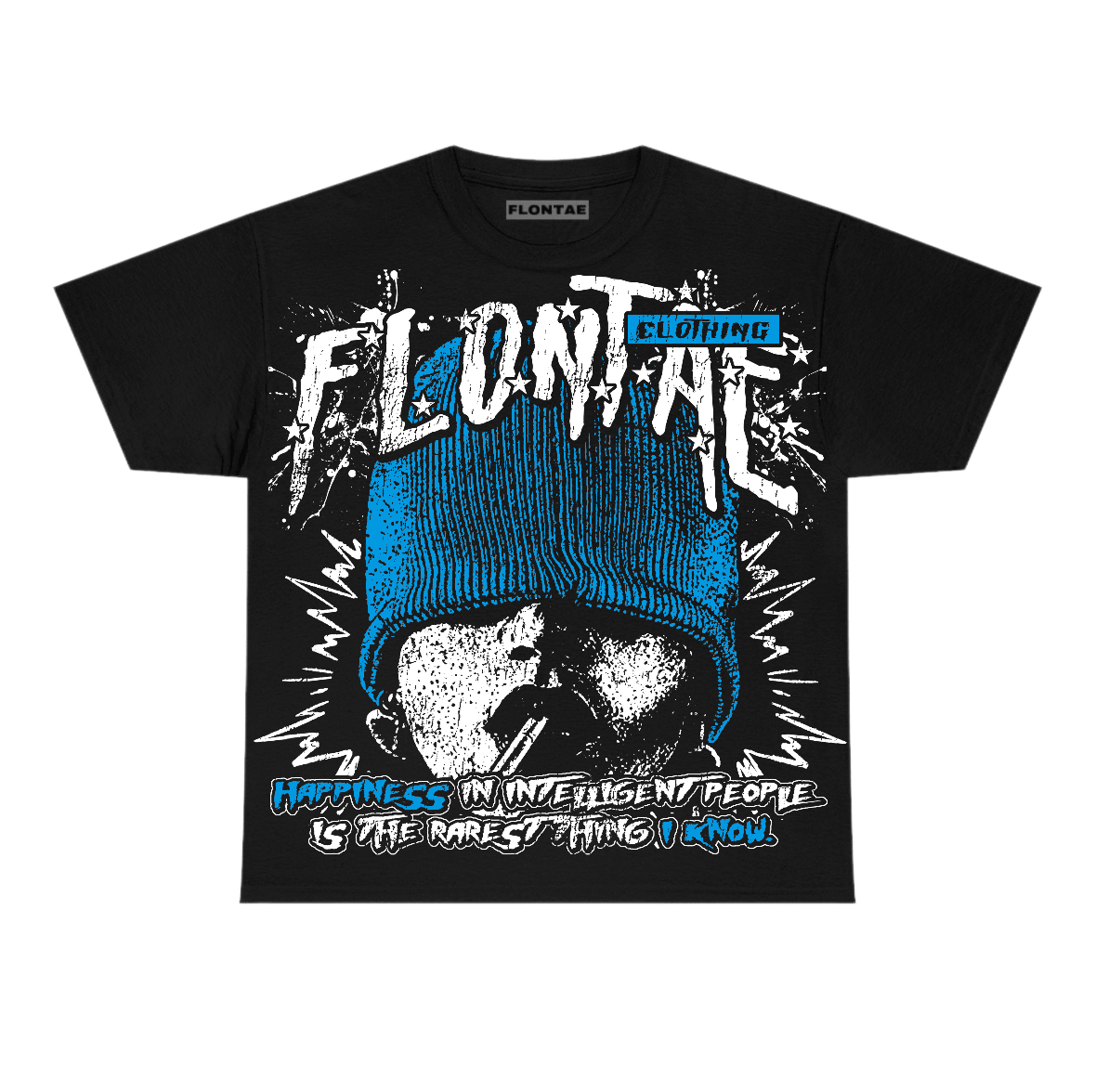 University Blue Reimagined 1s Flontae T-Shirt Furious Graphic