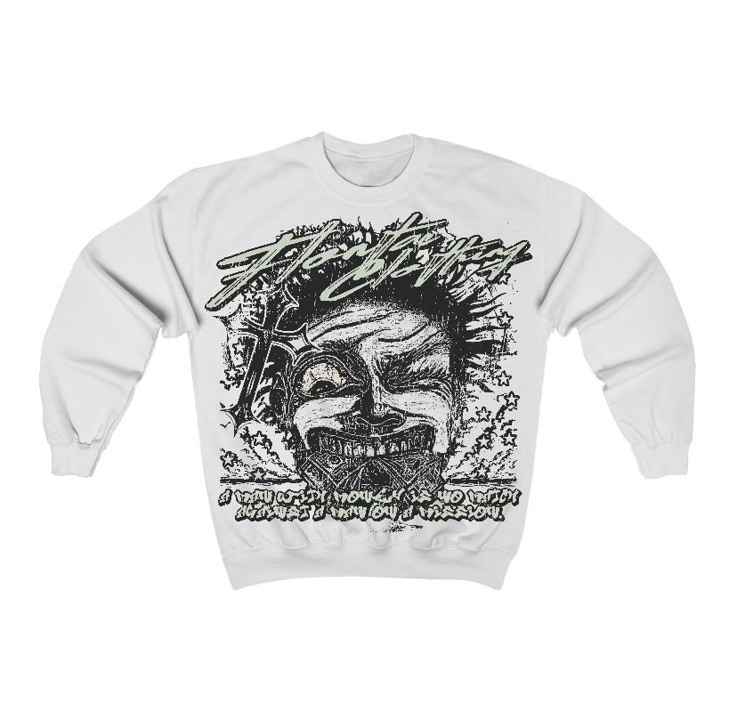 Seafoam 4s Flontae Crewneck Sweatshirt Nothing Else Graphic