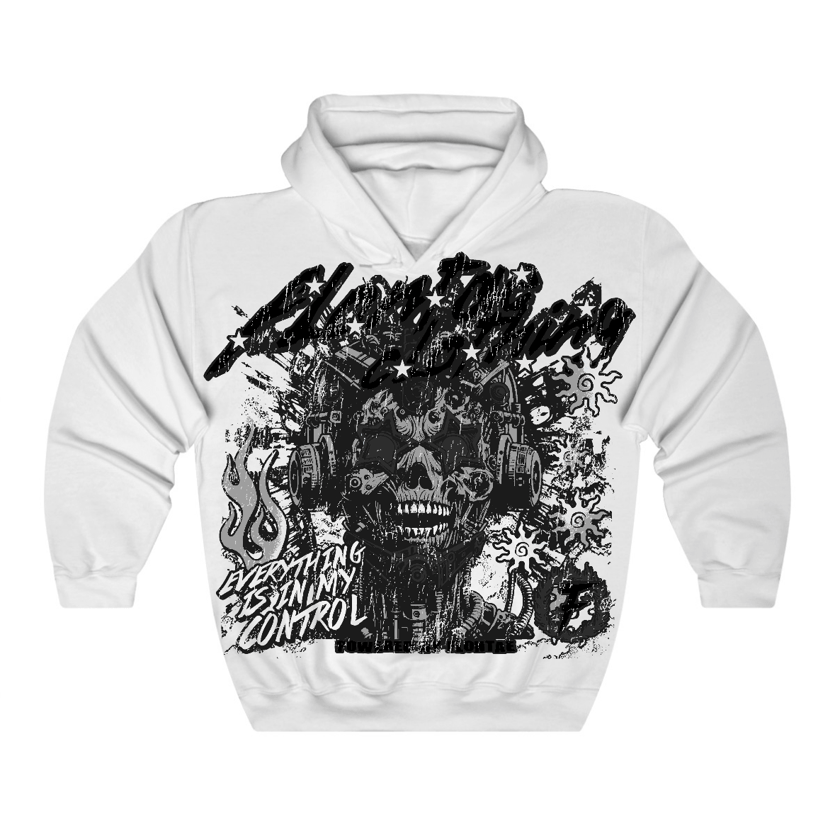 Black Cat 4s Flontae Hoodie My Control Graphic