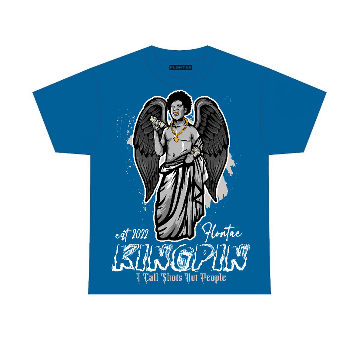 Military Blue 4s Flontae T-Shirt Making Moves Graphic