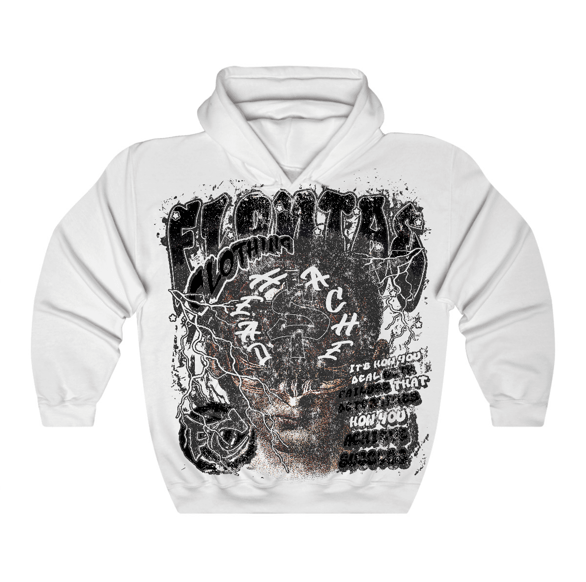 Black Cat 4s Flontae Hoodie Headstorm Graphic