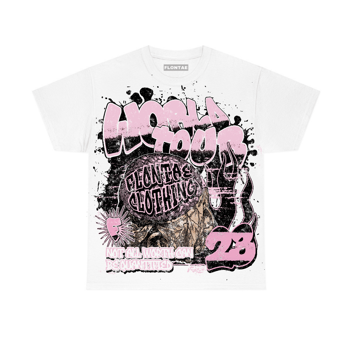 Pearl Pink 12s Flontae T-Shirt Intelligence Graphic
