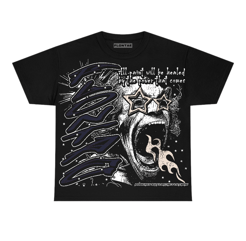 Midnight Navy 1s Flontae T-Shirt Wonder Graphic