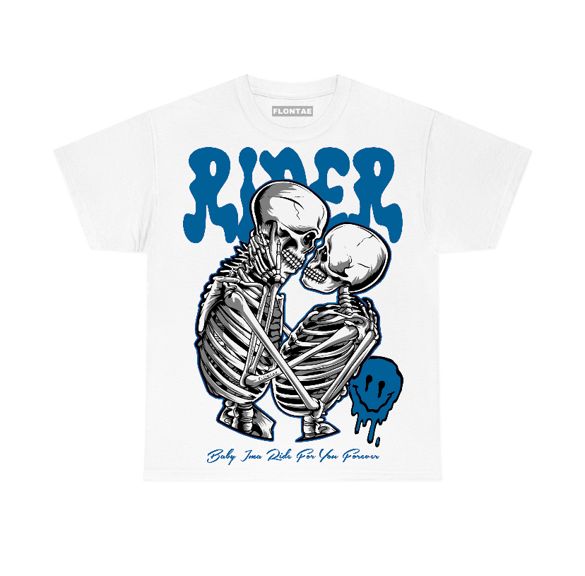 Military Blue 4s Flontae T-Shirt Rider Graphic