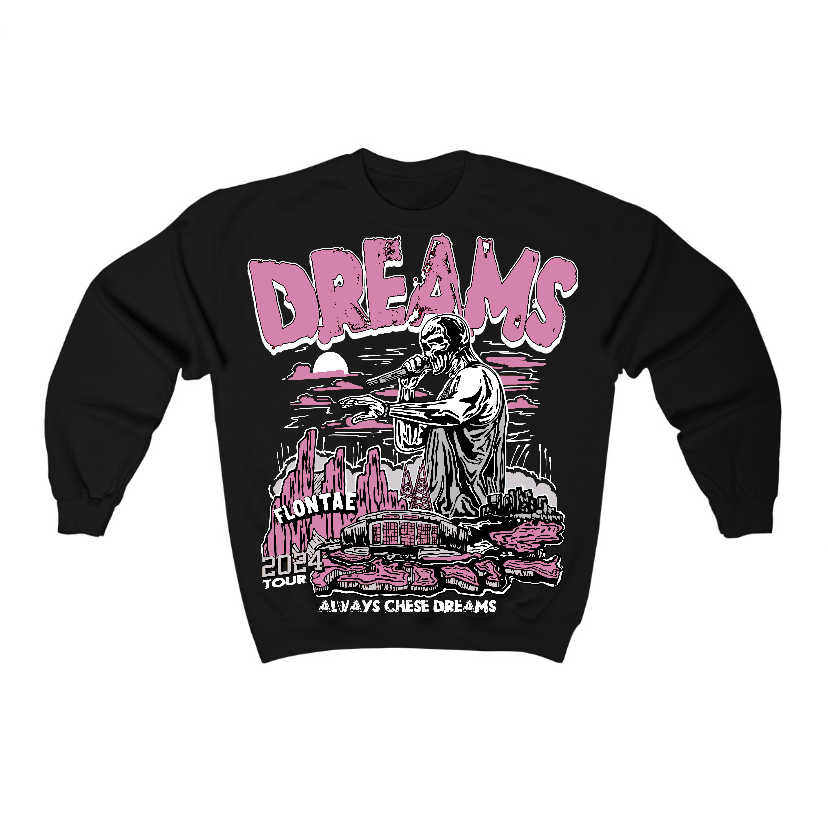 Orchid 4s Flontae Crewneck Sweatshirt Always Chase Dreams Graphic