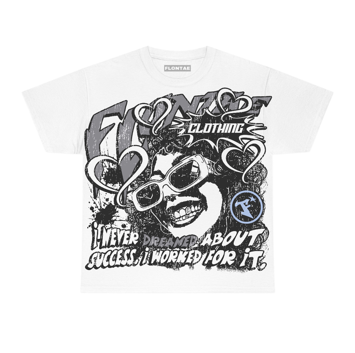 Wolf Grey 5s Flontae T-Shirt Never Dream Graphic