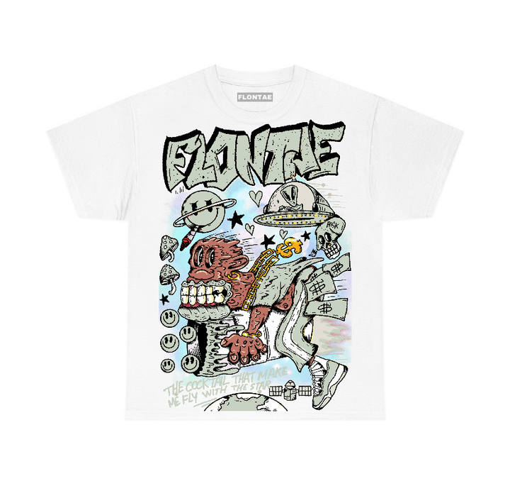 Seafoam 4s Flontae T-Shirt I Believe Graphic