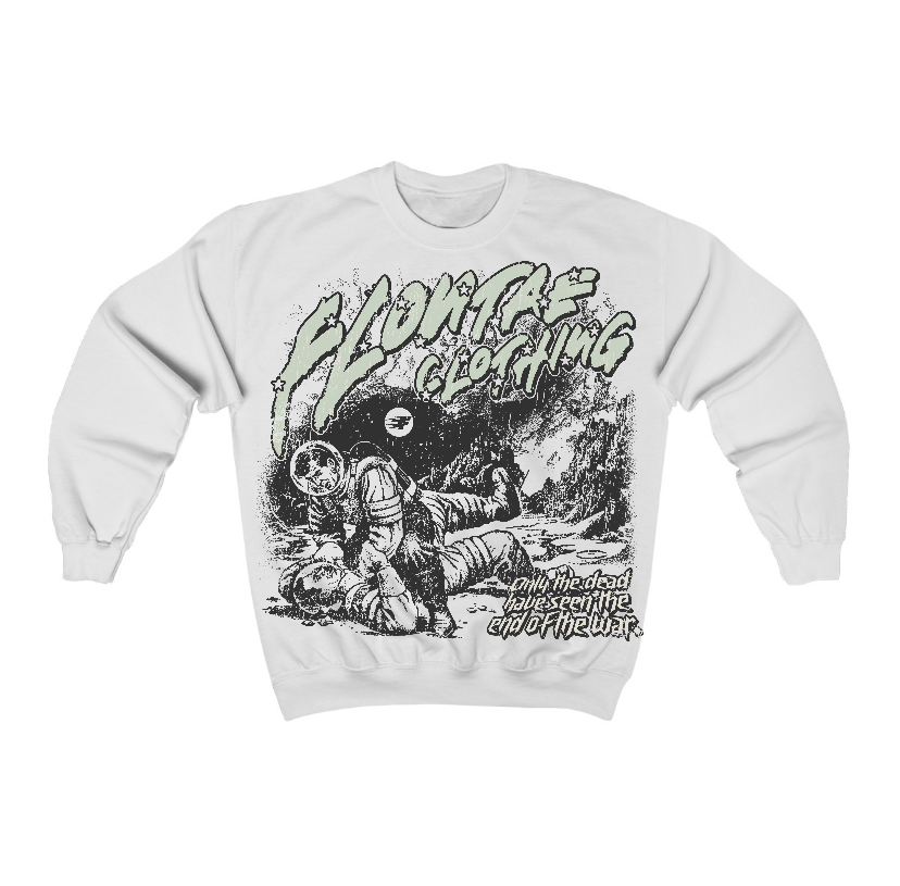 Seafoam 4s Flontae Crewneck Sweatshirt I Want To Know Graphic